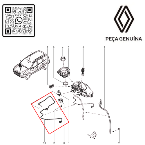 RN 62454R MANGUEIRA DO RESERVATORIO PARTIDA FRIO DUSTER  164462454R -5-